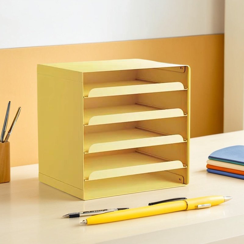 桌面信盘文件柜抽屉式收纳盒信盘架办公a4纸多层储物柜拼豆收纳盒