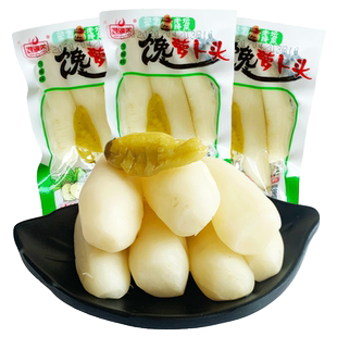 湘满天馋萝卜头泡椒山椒酸辣脆爽口开胃萝卜条下饭菜泡菜散称零食