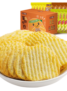 盐津铺子薯片整箱混合口味