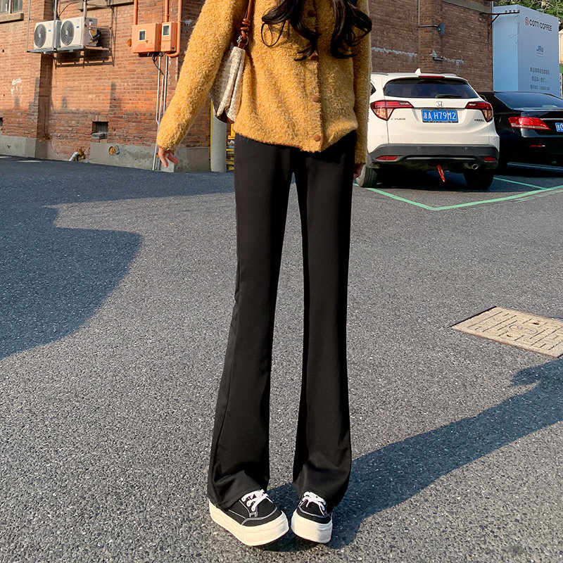 喇叭裤女2026秋冬款微喇西装裤高腰显瘦休闲百搭小个子女士马蹄裤 - 凤迷旗舰店出品