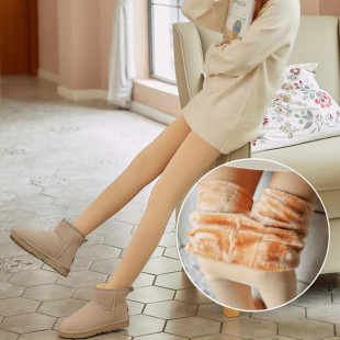 加绒加厚一体裤 肤色神器秋冬连袜秋裤 女外穿薄款 光腿肉色打底裤