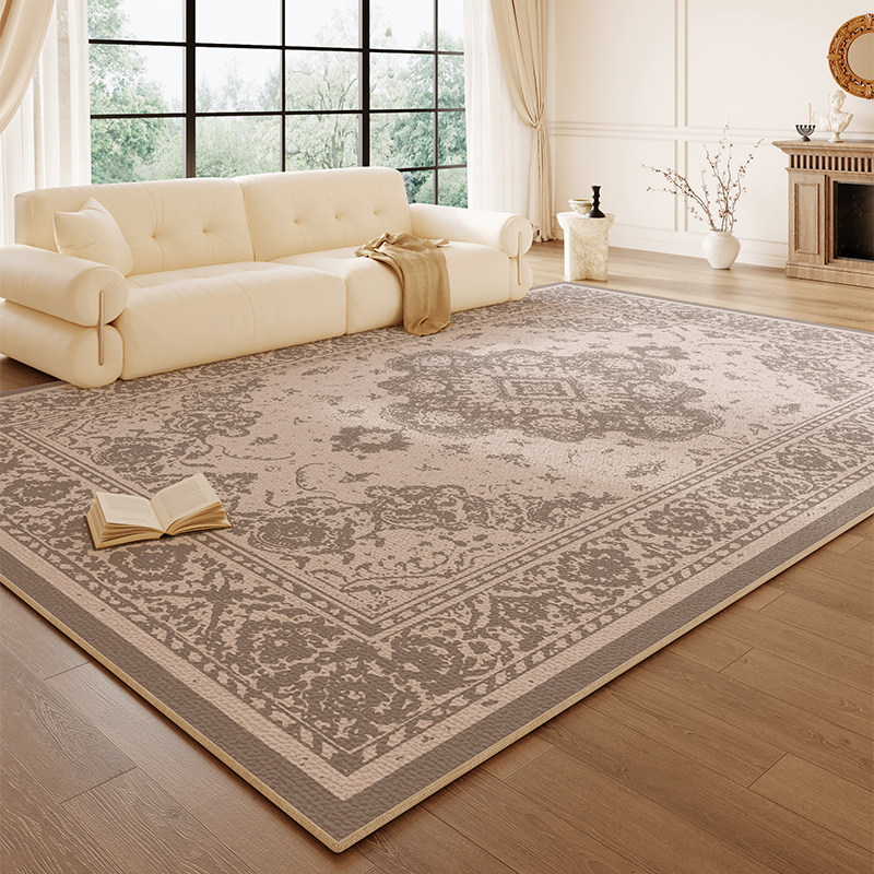 复古风客厅地毯2026新款防水防污沙发茶几全铺轻奢地垫卧室床边毯,居家布艺,地毯,淘宝优惠券,粉丝福利购,淘宝优惠卷