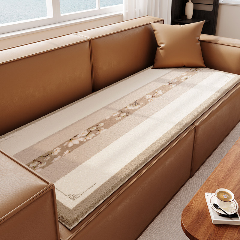 新中式红木沙发坐垫毛绒感冬季