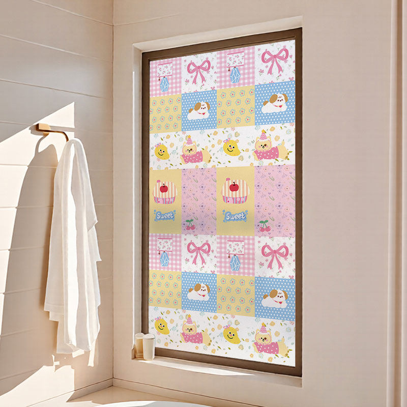 卡通可爱窗户防窥膜防走防水光玻璃贴膜静电贴纸卫生间透光不透明,家居饰品,玻璃膜/贴,淘宝优惠券,粉丝福利购,淘宝优惠卷