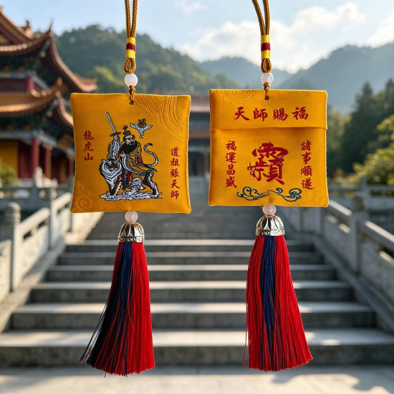 龙虎山张天师香包挂件道家文创祈福古风香囊福袋御守袋子香囊景区
