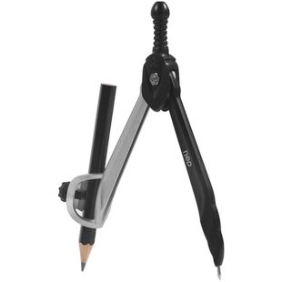 得力圆规小学生初中生专用量角器套装专业绘图尺子圆规套装高颜值多功能金属考试机械建筑制图工具画作图专业