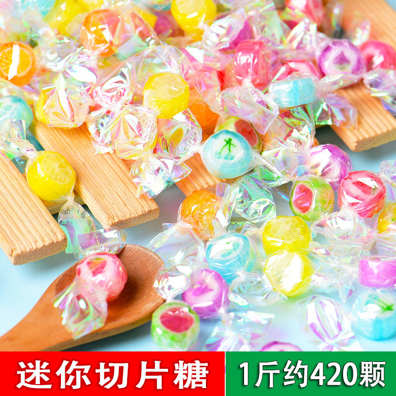 千纸鹤糖果硬糖水果味迷你切片糖散装糖果网红圣诞节糖果小零食