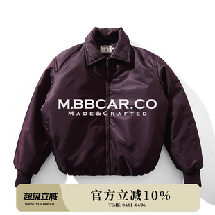 Urban城市系列勤量化尼龙面包剪裁Bomber飞行员短夹克 MBBCAR窄幅