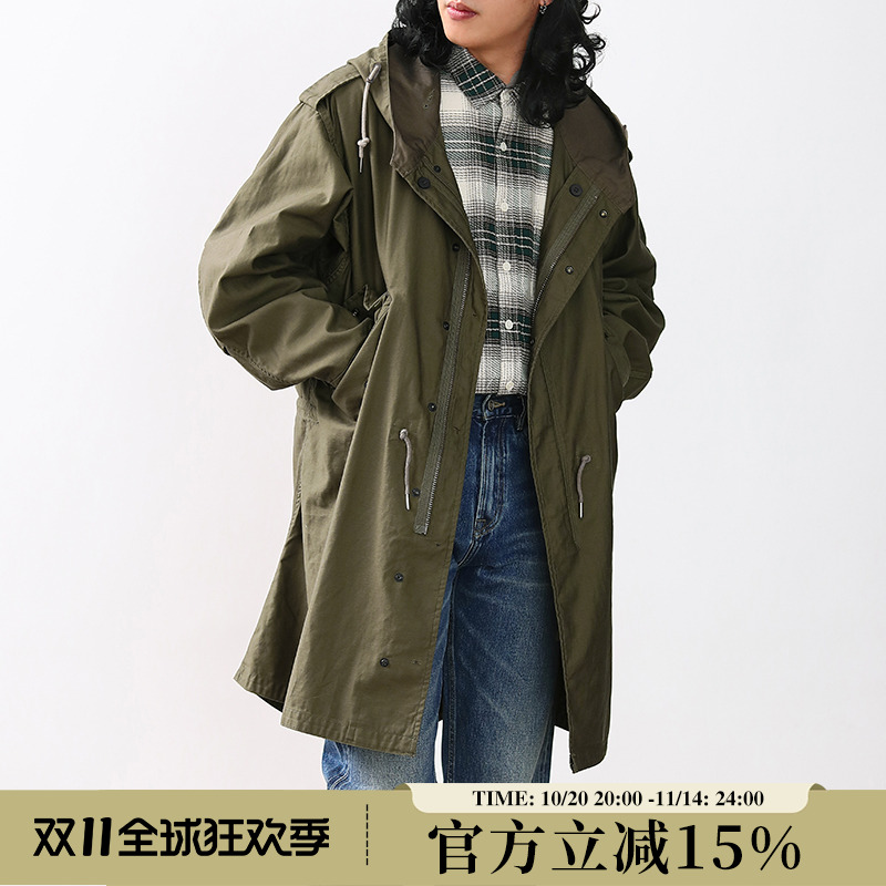 Mbbcar窄幅M51风衣秋冬美式复古