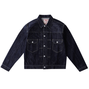 窄幅美式复古宽松507赤耳丹宁牛仔夹克 MBBCAR阿美咔叽洗水外套男