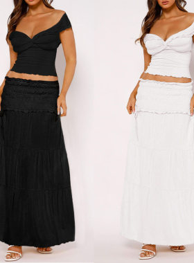 Women's Sexy Elegant Overskirt Long Skirt Two-piece Jacket