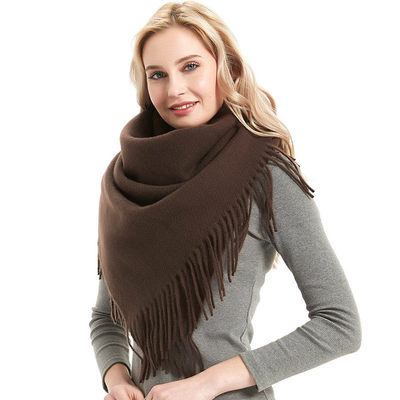 Scarf Men's And Women's Prickly Solid Color Tassel Square