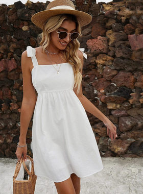 2025 Women's Temperament Commuter Skirt Strap Solid Color