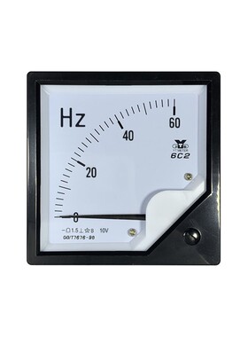 6c2直流频率表hz输入10v指针50hz赫兹 60hz 100hz 100%开度表