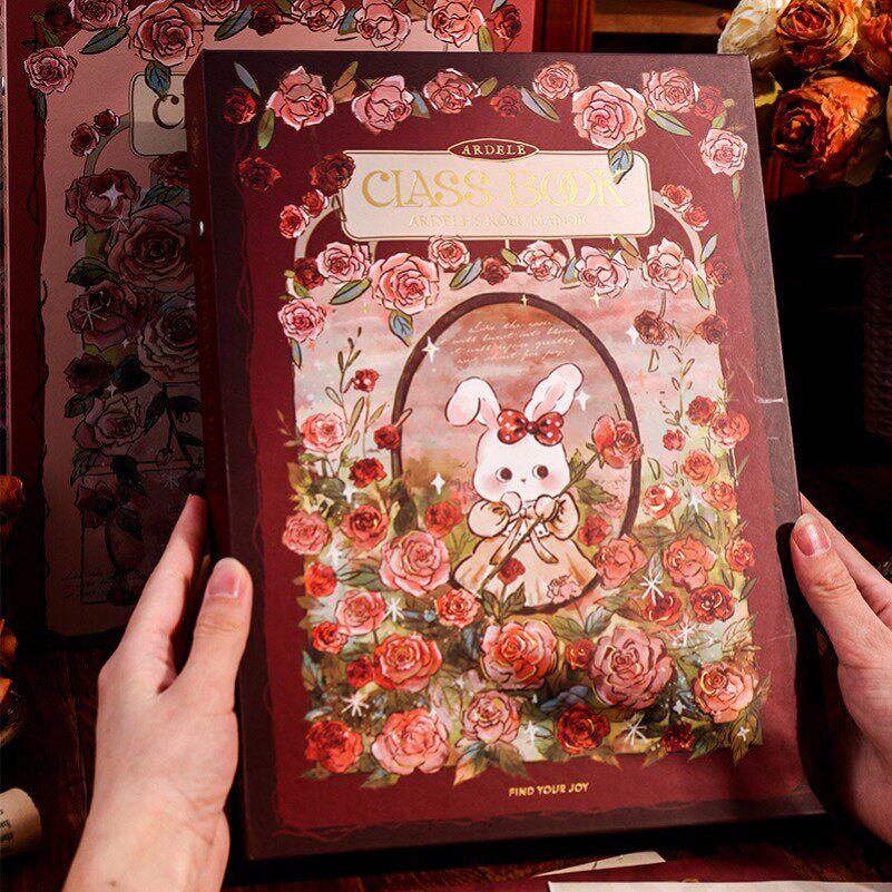 同学录小学生六年级女生高颜值活页本可拆卸初中可爱兔子小学卡通纪念