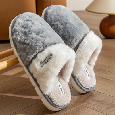 棉拖鞋男款加厚冬季2025新款室内家居情侣防滑加绒保暖毛绒棉拖鞋