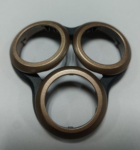 适用于正品飞利浦剃须刀S8860 S8870 S8880 卡门刀框 配件 金色