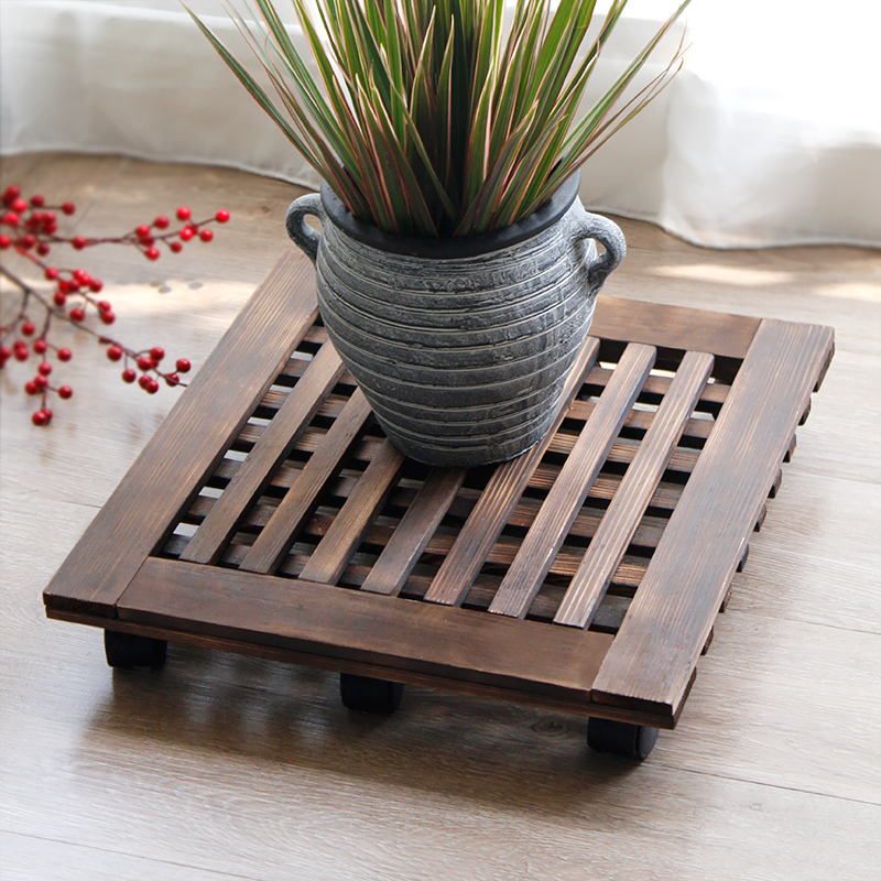 底座花盆宅之典实木可移动