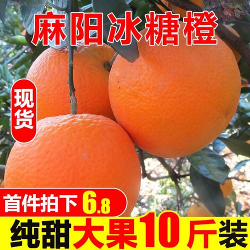 麻阳冰糖橙橙子10斤新鲜水果超甜应当季现摘甜橙整箱湖南手剥橙