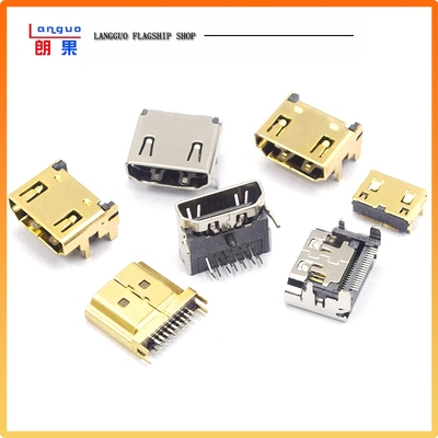 HDMI高清连接器公头夹板式母座