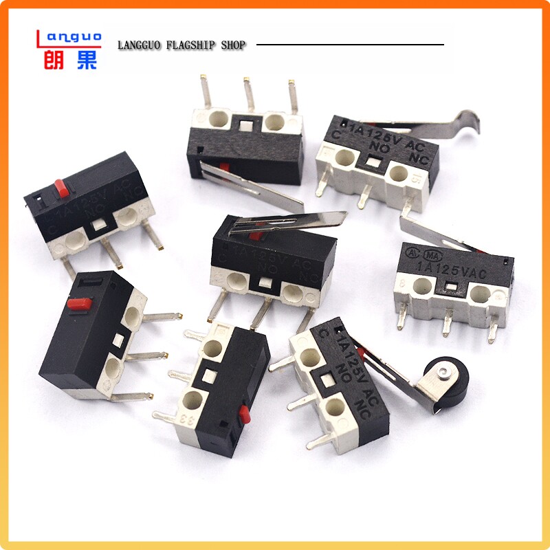 鼠标开关三脚带柄滚轮按键左右