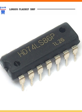 朗果 74LS86 HD74LS86P 四路2输入异或门 直插DIP14
