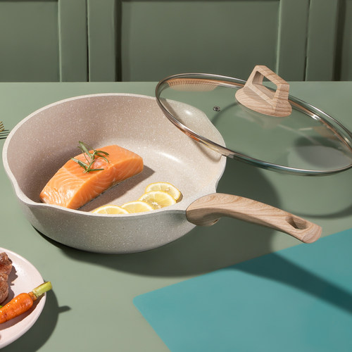 firmi麦饭石平底锅不粘锅