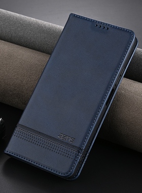 适用oppo A2手机壳oppoA2磁吸皮套PJB110左右侧翻盖全包防摔软皮夹oopoa2高档商务卡包外壳opooa钢化膜poopa2