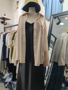 实体店同款2025年夏季新款女装时尚气质百搭宽松舒适防晒衬衫