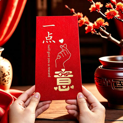 高档磨砂中式红包利是封通用回礼
