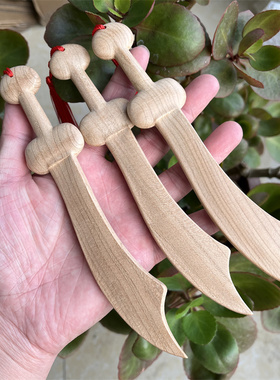 手工桃木原木无漆桃木刀
