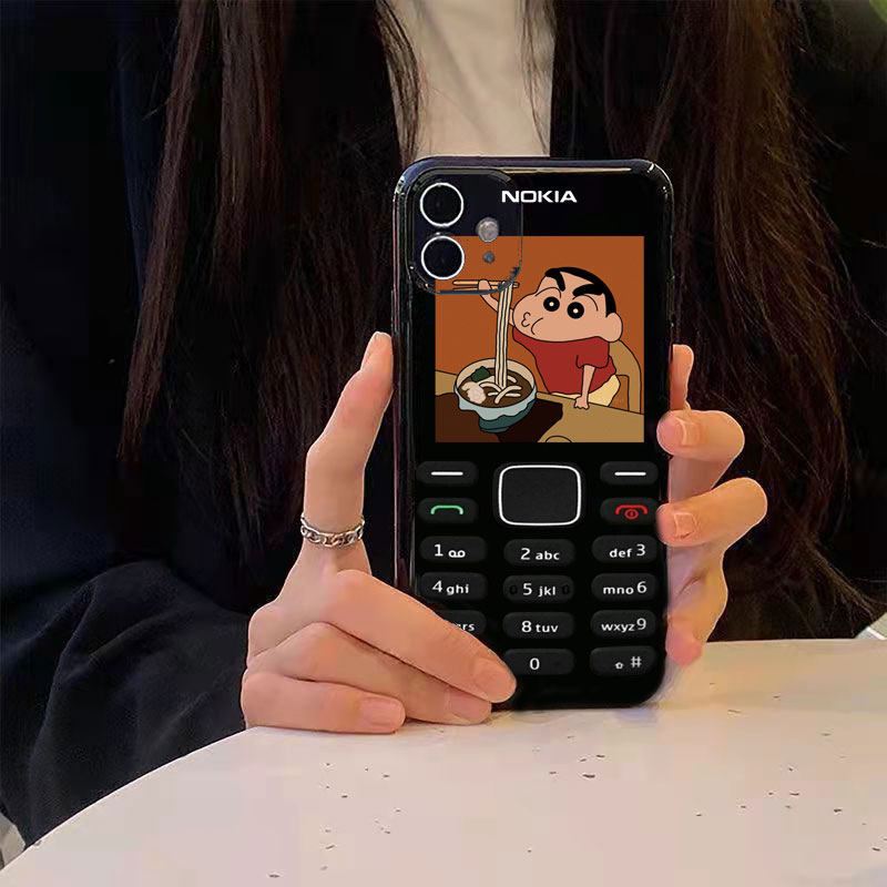 吃面条小新opporeno7手机壳r11s/a93s/a96硅胶r15/k9pro/a11x/a53可爱