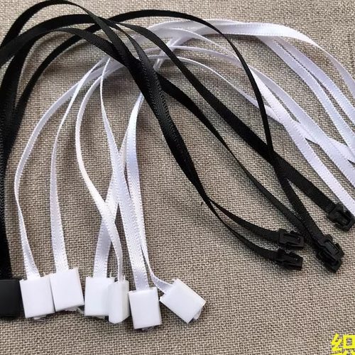 现货服装挂牌绳现货单插丝带吊粒 缎带吊粒 方块丝带吊粒织带吊粒