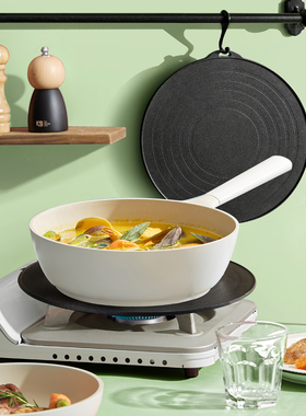 不粘锅专用锅底隔热板燃气灶珐琅锅防烧黑家用导热盘厨房解冻神器