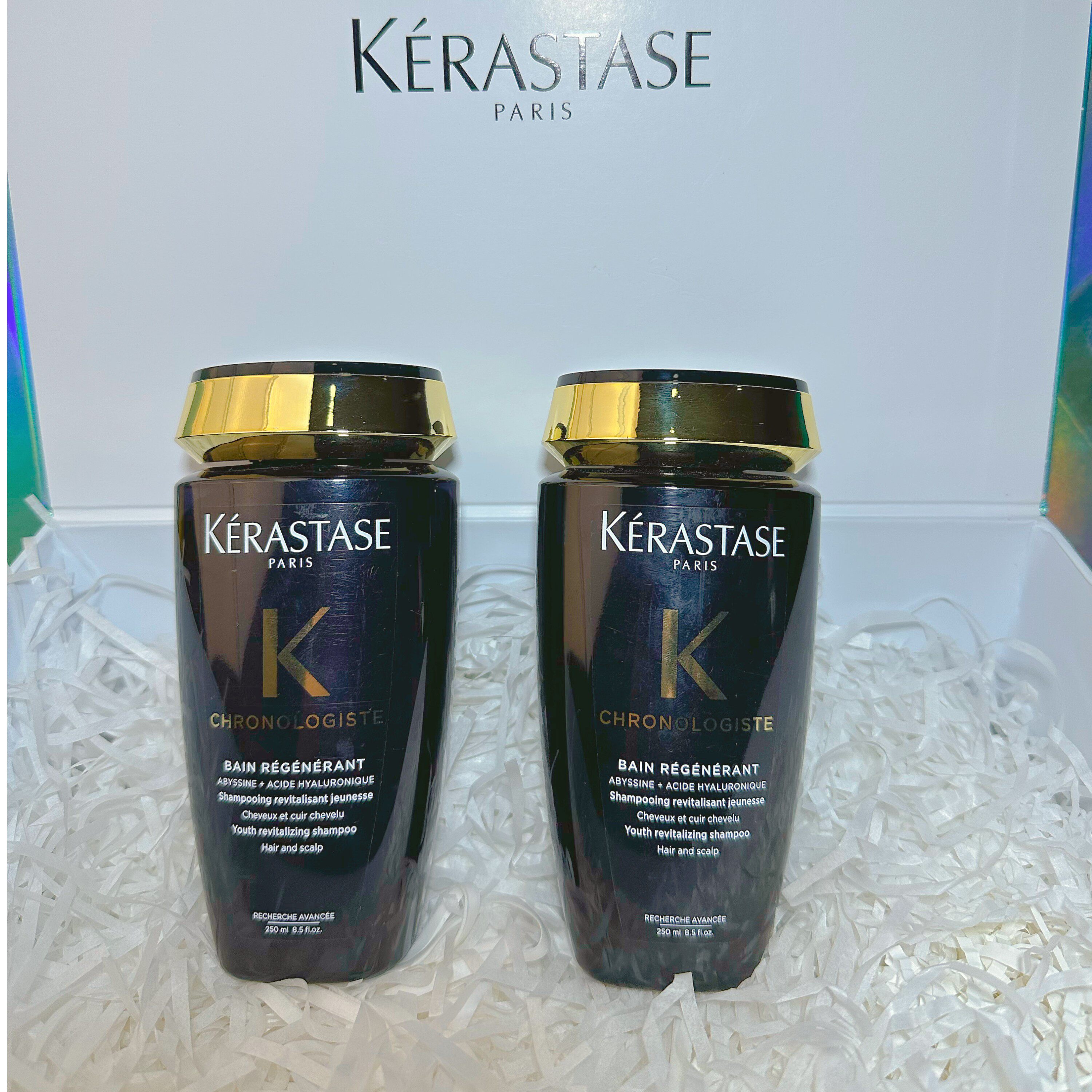 【抢购】卡诗黑钻钥源洗发水250ml2柔顺丝滑黑钻鱼子酱洗发水