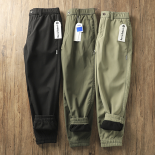 高密防风加绒加厚保暖jogger束脚休闲裤 秋冬男士 一条过冬 港风