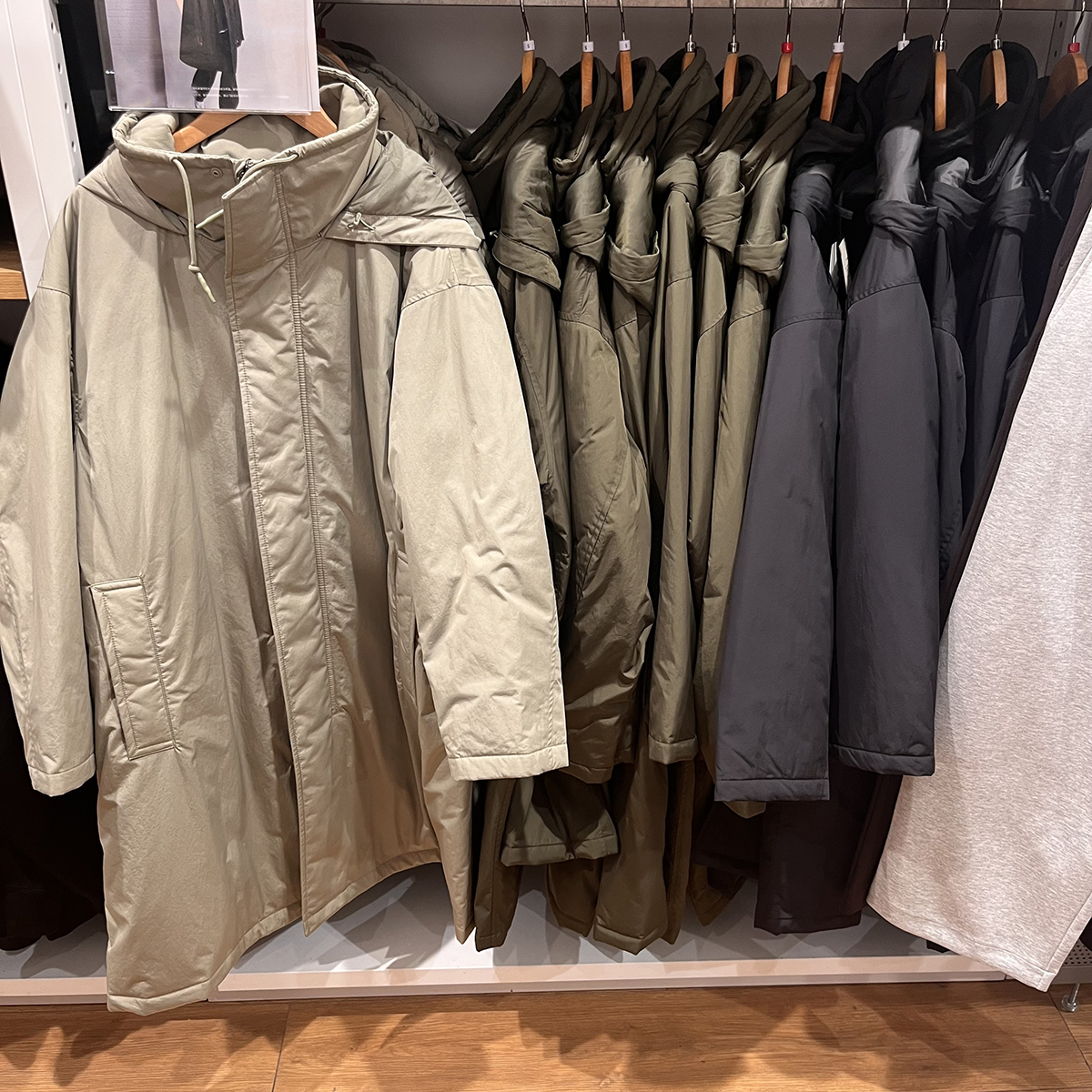 加厚冬季防风保暖中长款棉衣