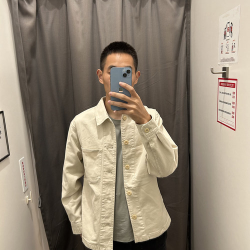 【东吉U家】福利特价~秋男女情侣休闲翻领轻工装长袖牛仔衬衫外套