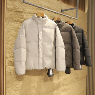 设计师合作款!复古桃皮绒面料!冬季男士加厚保暖立领棉服棉衣