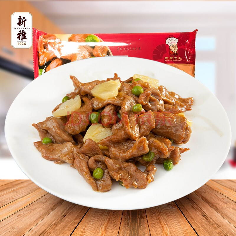 上海新雅大厨新雅菠萝鸭片225g速冻速食方便半成品菜冷冻中华老字