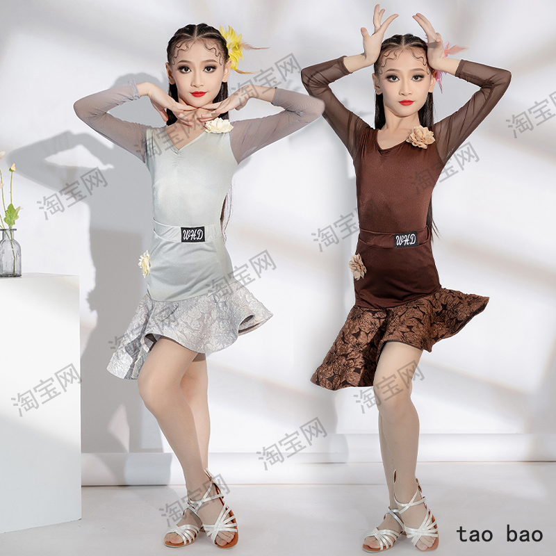 女童演出拉丁舞服户外运动