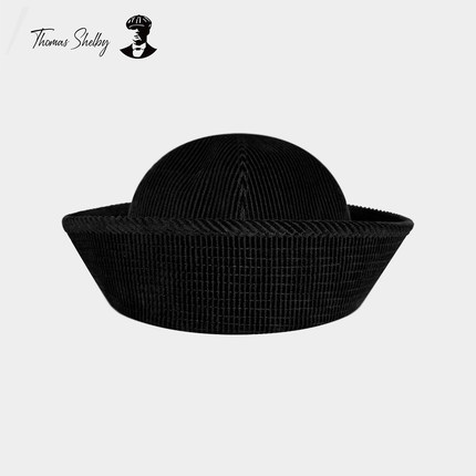 正品授权 thomas shelby「航海系列」无檐翻帽檐贝雷美军黑水手帽