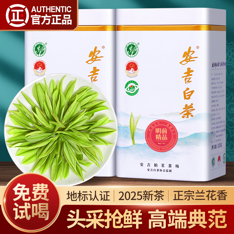 2025新茶安吉白茶特级8A茶叶精品