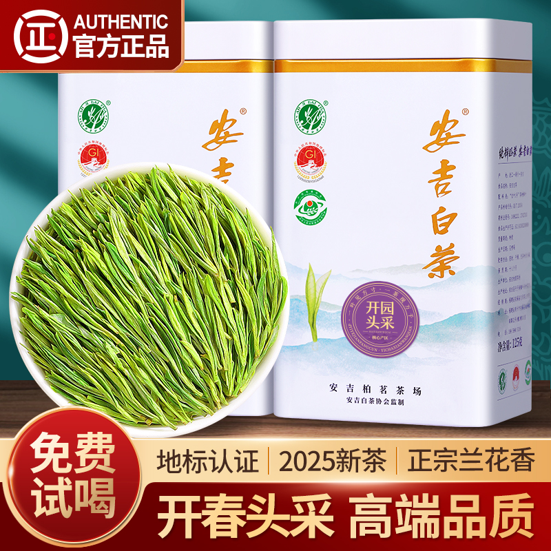 2025新茶安吉白茶6A特级500g茶叶