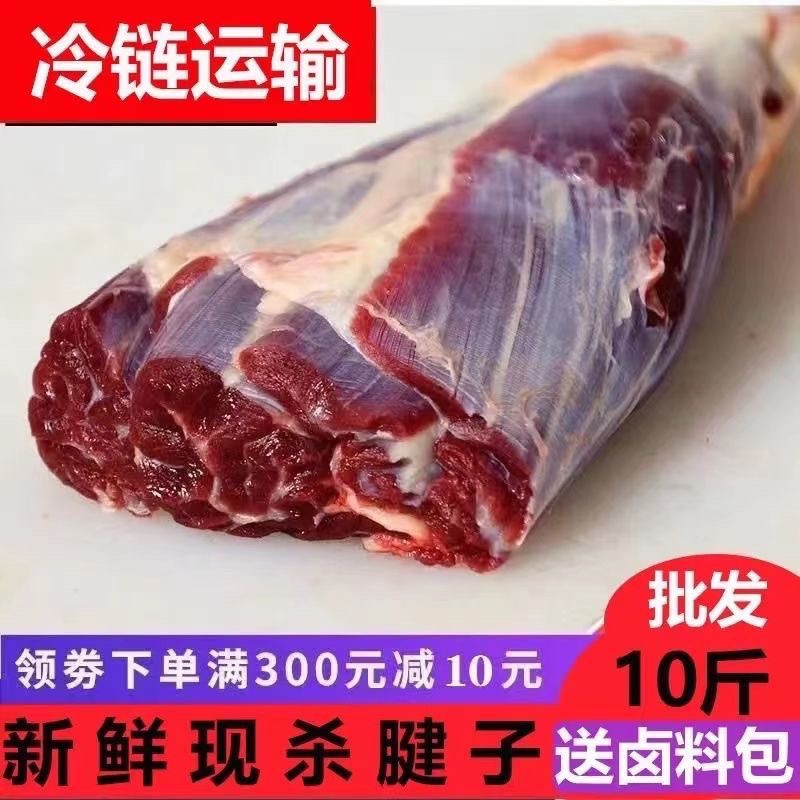 顺丰包邮农家散养黄牛肉新鲜现杀牛腱子肉冷冻品生鲜金钱腱5斤装