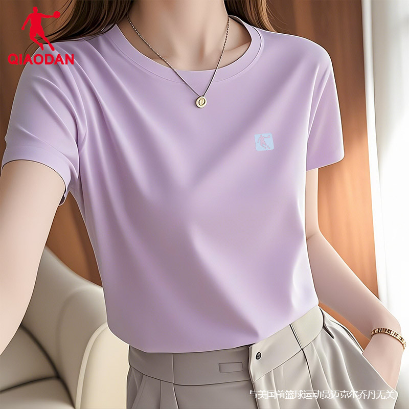 乔丹运动短袖女领券减5