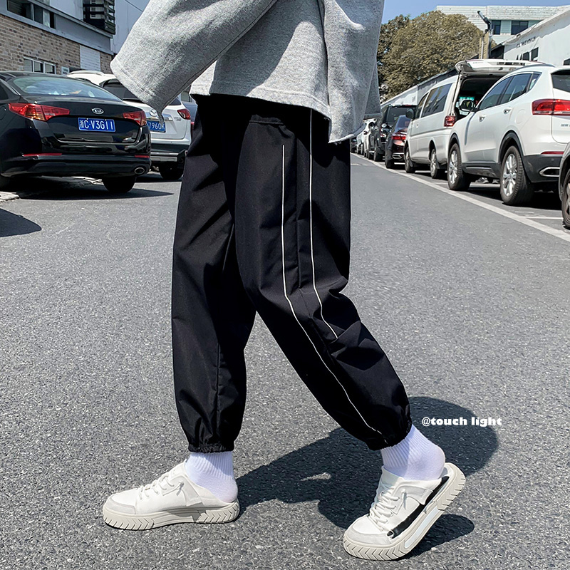 Summer men's casual pants, leggings, Harem Pants, sports pants, versatile Capris, loose fitting