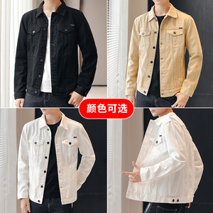 JK9019-P70现货 2021春秋季男士牛仔夹克青少年时尚百搭外套上衣图片