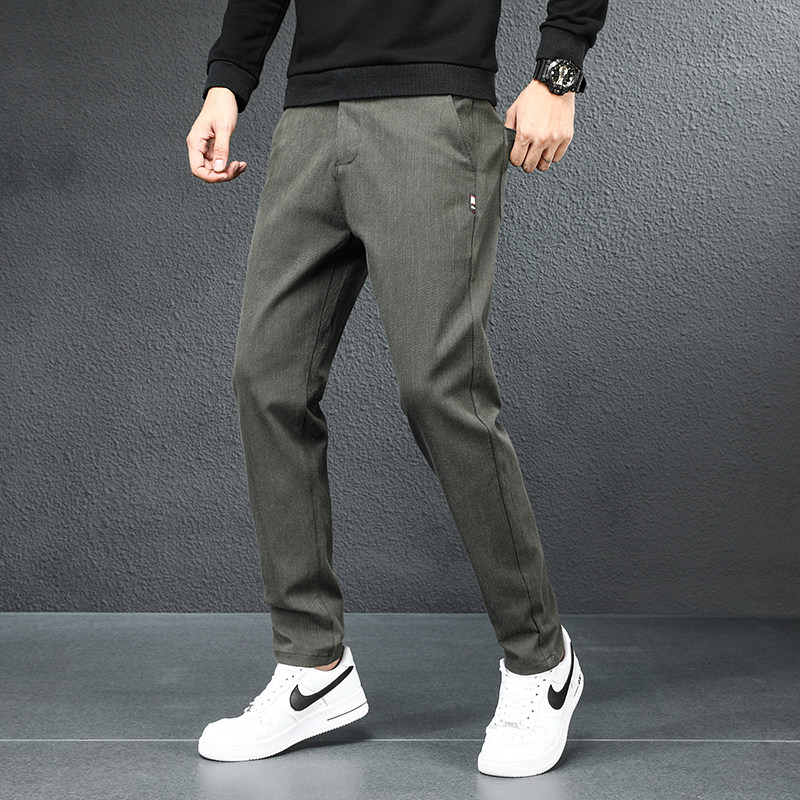 2024春季新品男士休闲裤夏款直筒裤子商务西裤青年四季款6601-P42，男装休闲裤，星座224-1