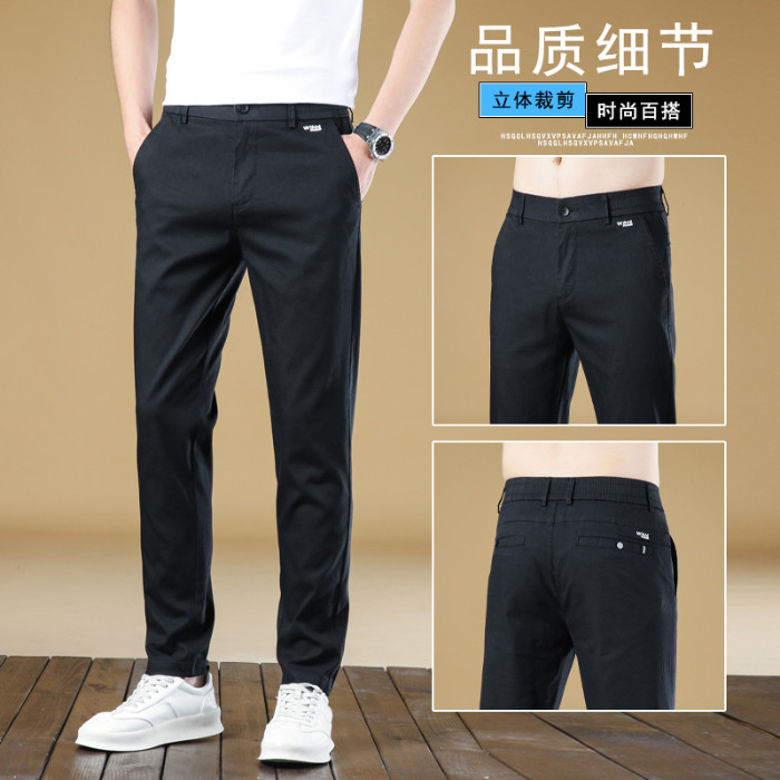 565-p45夏季男士弹力休闲裤长裤时尚修身天丝莱赛尔冰丝男装裤子,男装休闲裤,星座224-1